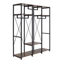 Livingandhome Large Freestanding Clothing Rack with Storage Shelves