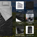 Double Sleeping Bag Extra Large Waterproof with Carrying Bag-Black