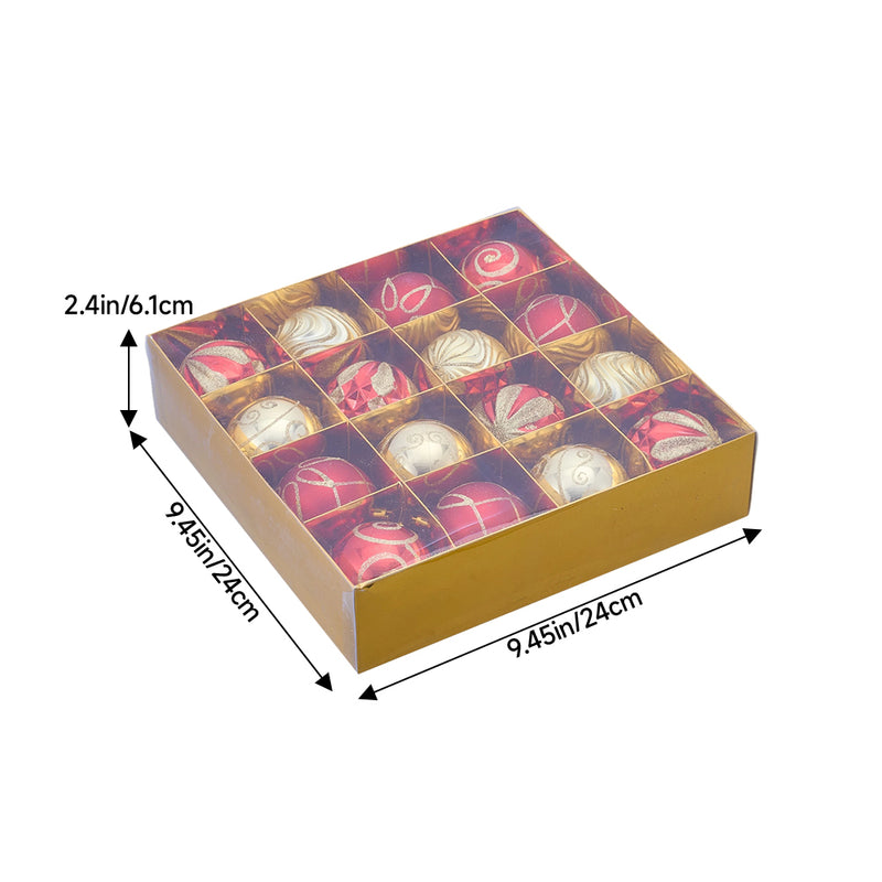 Lifeideas 16-Piece Christmas Ornaments Set For Tree Decorations