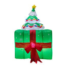 Lifeideas 6ft Christmas Inflatable Liftable Santa Claus with Gift Box Decorations