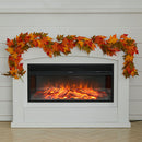 2m Maple Leaf Garland with Lights