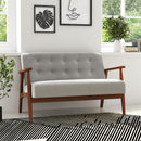 Livingandhome Classic Button-Tufted Lounge Sofa