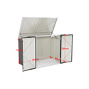 Livingandhome Heavy Duty Steel Bicycle Storage Shed