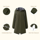 Hooded Zip-Up Midi Windbreaker