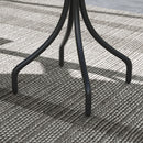 Outsunny Round Garden Table Outdoor Side Table with Steel Frame