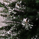 6.5ft (2m) Pencil Style Slim Snow Tipped Artificial Christmas Tree in Green