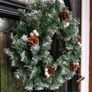 40cm Snow Tips Christmas Door Wreath for Indoor / Outdoor