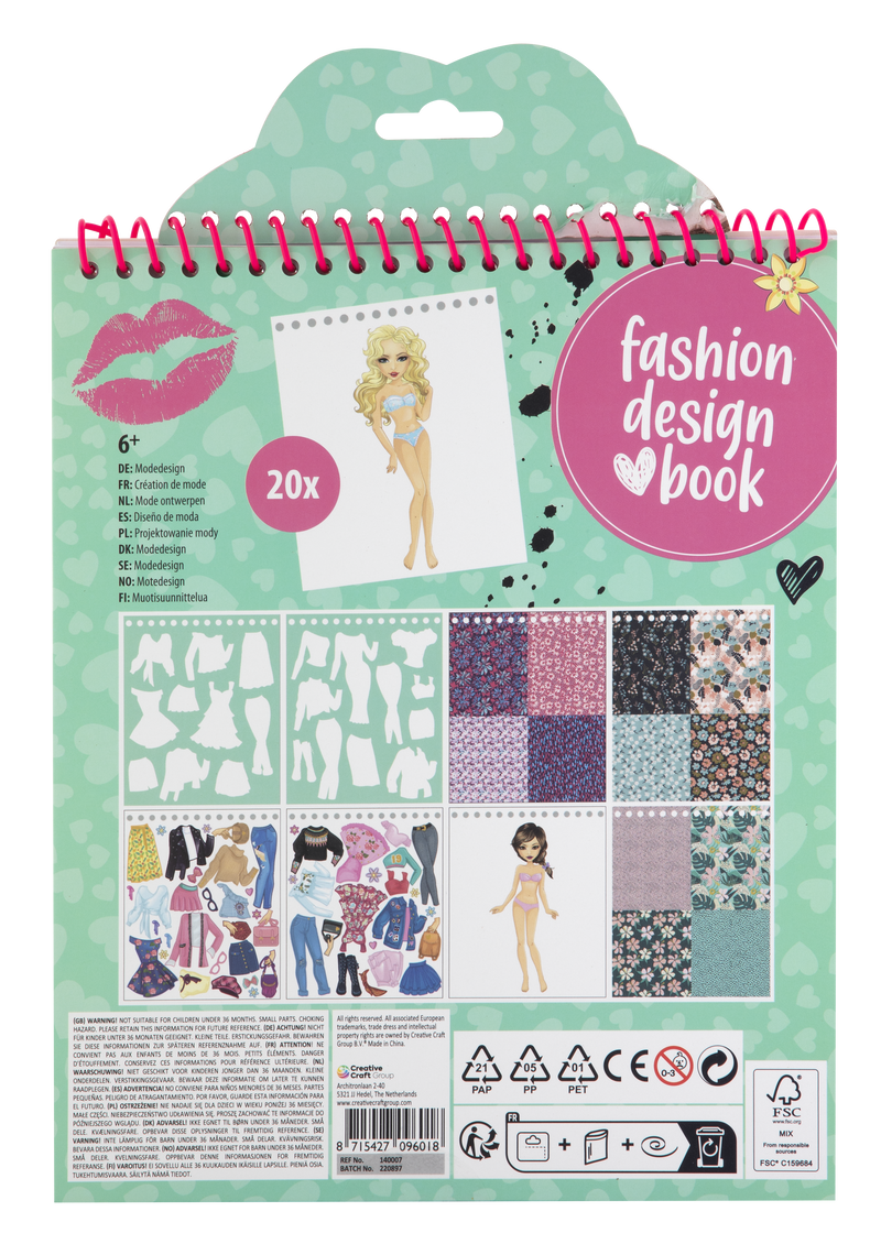 Besties Fashion Designer Book