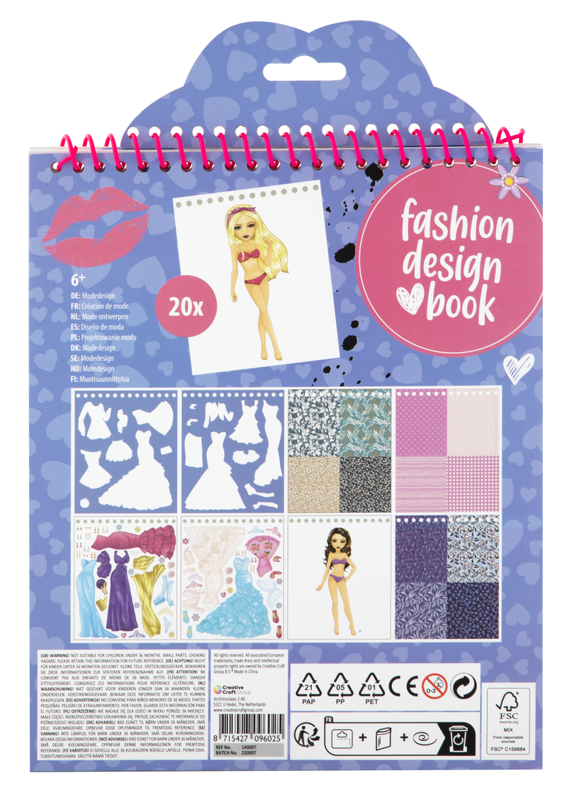 Besties Fashion Designer Book