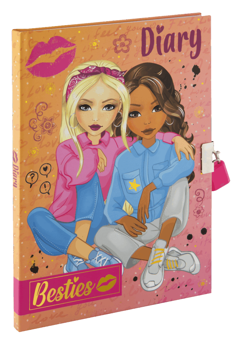 Besties A5 Diary 60 Sheets With Key & Lock