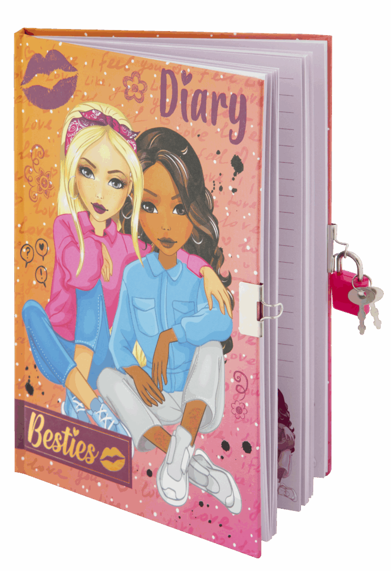 Besties A5 Diary 60 Sheets With Key & Lock