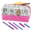 Besties Colour Your Own Pencil Case
