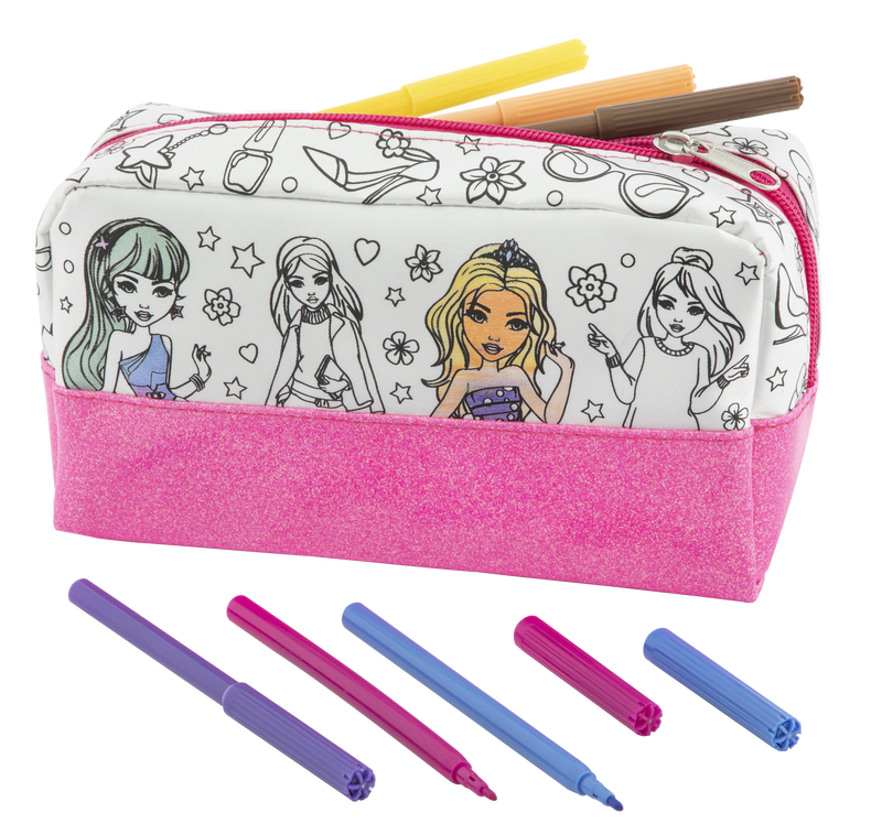 Besties Colour Your Own Pencil Case