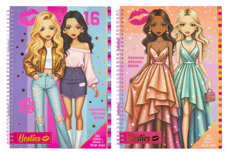 Besties Fashion Design Book