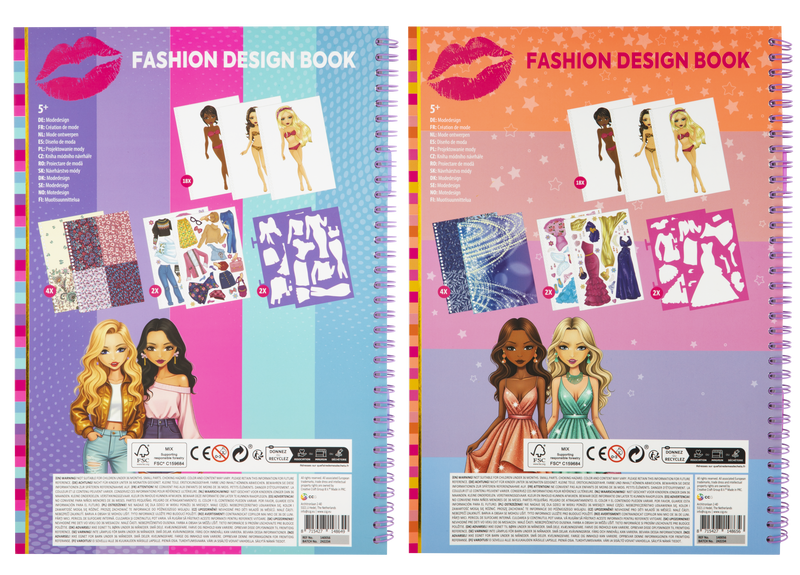 Besties Fashion Design Book