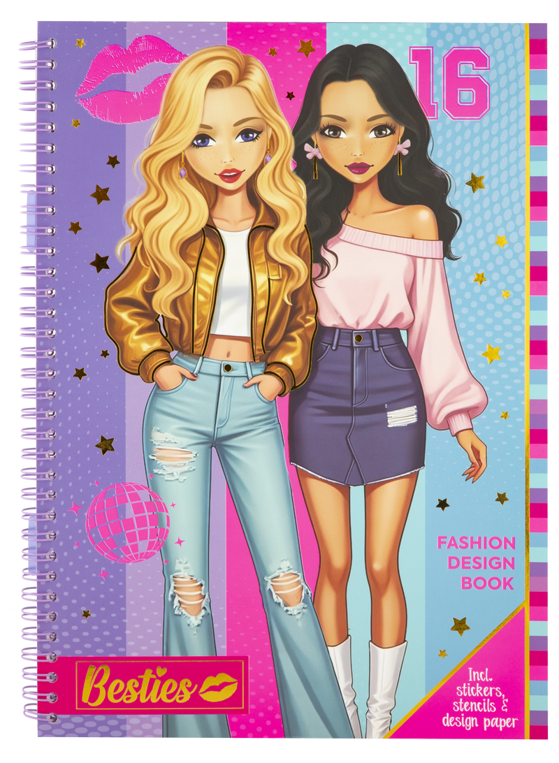 Besties Fashion Design Book