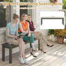 Outdoor Backless Patio Garden Bench