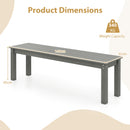 Outdoor Backless Patio Garden Bench