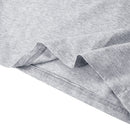 Turn Down Collar Short Sleeve Polo Shirt - Grey