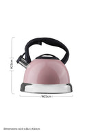 Zion Pink 3 Ltr Whistling Kettle