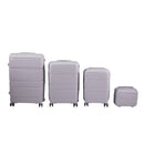 Livingandhome 4PCS Lockable Travel Suitcase Set
