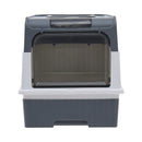 Livingandhome Fully Enclosed Cat Litter Box with UV Sterilization