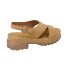 Open Toe Heeled Sandals - Tan