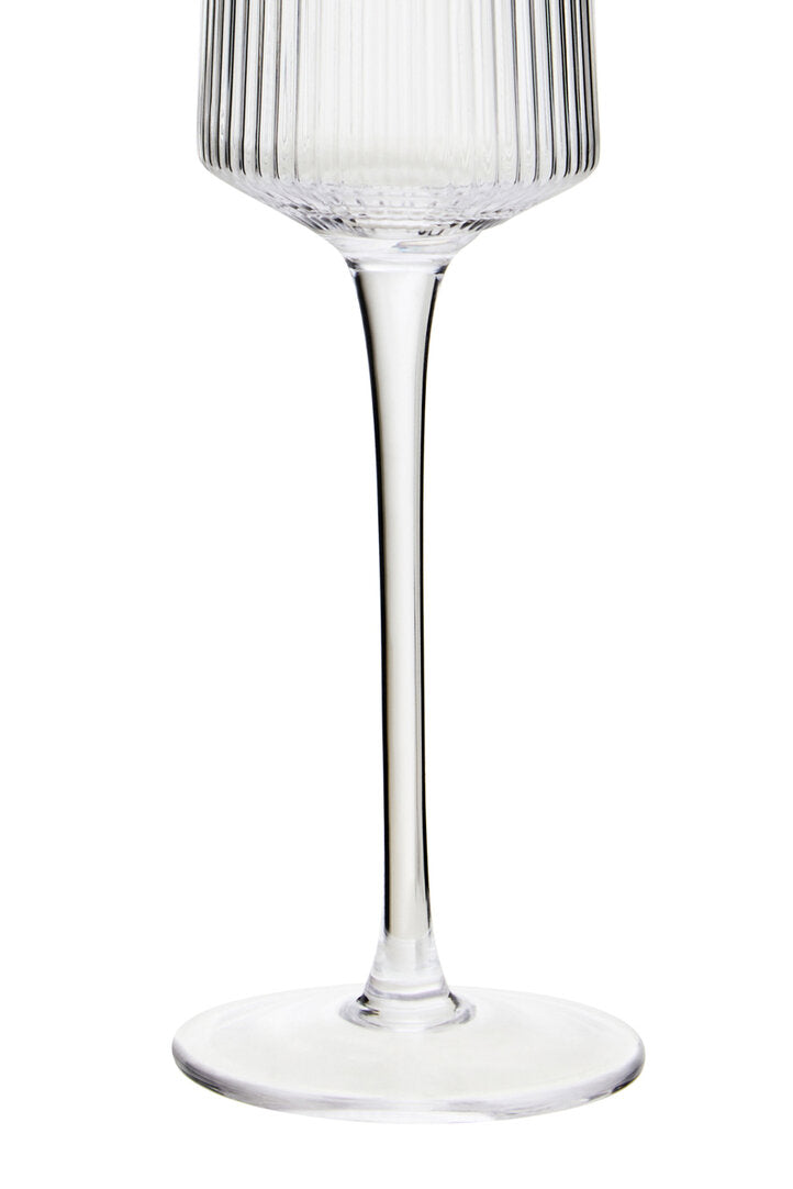 Eldon Set of Four Ribbed Champagne Glasses MOB Packaging