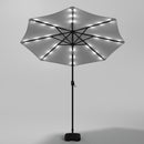 Livingandhome Outdoor Solar 24 LED Lights Patio With Crank For Patio Market With Base