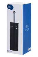 Indy Matt Black Square Design Toilet Brush Holder