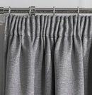 Enhanced Living Matrix Grey Silver Tape Top Thermal Noise reducing Dim Out Curtains - Pair