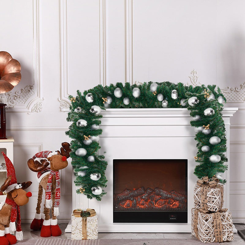 Lifeideas Artificial Plastic Pine Garland Christmas Hanging Decoration