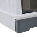 Livingandhome Fully Enclosed Cat Litter Box with UV Sterilization