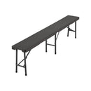 Breeins Set of 2 Rattan Plastic Outdoor Folding Bench