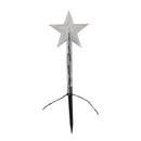 Set of 8 Battery Operated LED Multi Coloured Star Path Lights Christmas Decoration with Timer