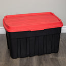11L/37L/140L Black and Red Small Tuff Stackable Storage Box with Lid and Carry Handles