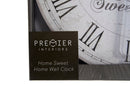 Home Sweet Home Wall Clock 34cm