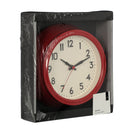 Maddox Red Metal Wall Clock