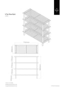 Arla 4 Tier Wooden Shoe Rack