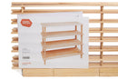 Arla 4 Tier Wooden Shoe Rack