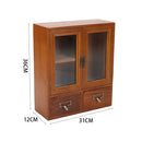 Lifeideas Retro Wooden Desktop Storage Organizer with Drawers