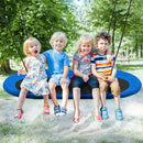 150 cm Oval Swing with Height-Adjustable Rope for Outdoor Indoor