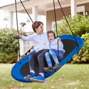 150 cm Oval Swing with Height-Adjustable Rope for Outdoor Indoor