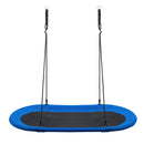 150 cm Oval Swing with Height-Adjustable Rope for Outdoor Indoor