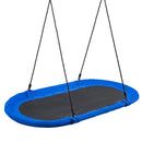 150 cm Oval Swing with Height-Adjustable Rope for Outdoor Indoor