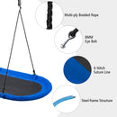 150 cm Oval Swing with Height-Adjustable Rope for Outdoor Indoor