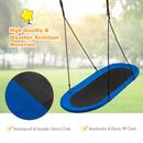 150 cm Oval Swing with Height-Adjustable Rope for Outdoor Indoor