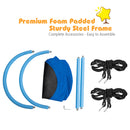 150 cm Oval Swing with Height-Adjustable Rope for Outdoor Indoor