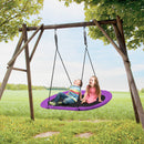 150 cm Oval Swing with Height-Adjustable Rope for Outdoor Indoor