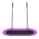150 cm Oval Swing with Height-Adjustable Rope for Outdoor Indoor